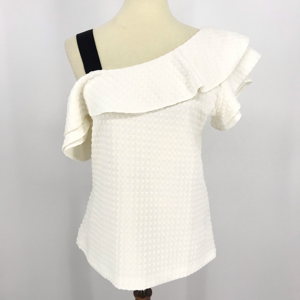Banana Republic Flutter Sleeve Top One Shoulder